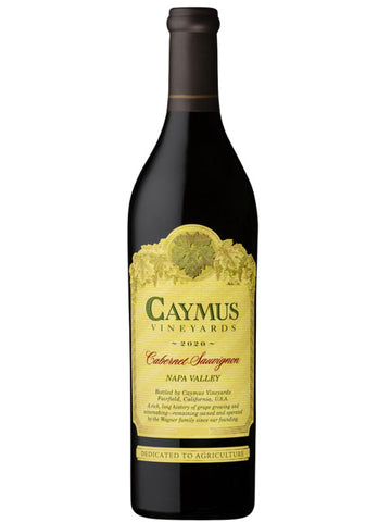 Curated by unrivaled experts Choose your delivery date Temperature controlled shipping Get credited back if a wine fails to impress 2020 Caymus Vineyards Cabernet Sauvignon Napa Valley (1 L) 1000 ml.
