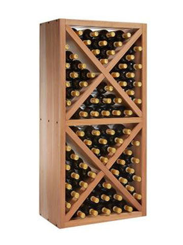 N'FINITY Stackable 4 Foot Wine Rack - Diamond Solid Cube