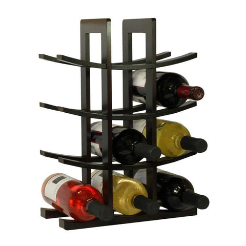 12-Bottle Bamboo Wine Rack, Natural