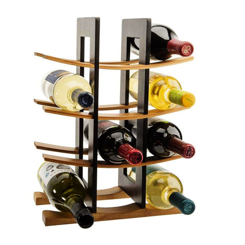 12-Bottle Bamboo Wine Rack, Natural